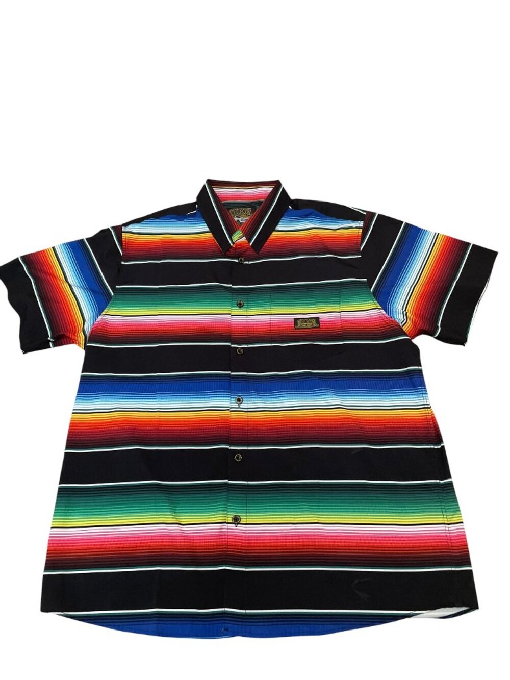 Dixxon Flannel Party Shirt Mens 2XL The Low Low Short Sleeve Sarape Performance